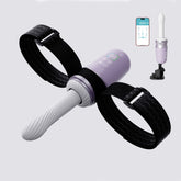 Realistic Thrusting Vibrator with Heating Dildo elegant purple